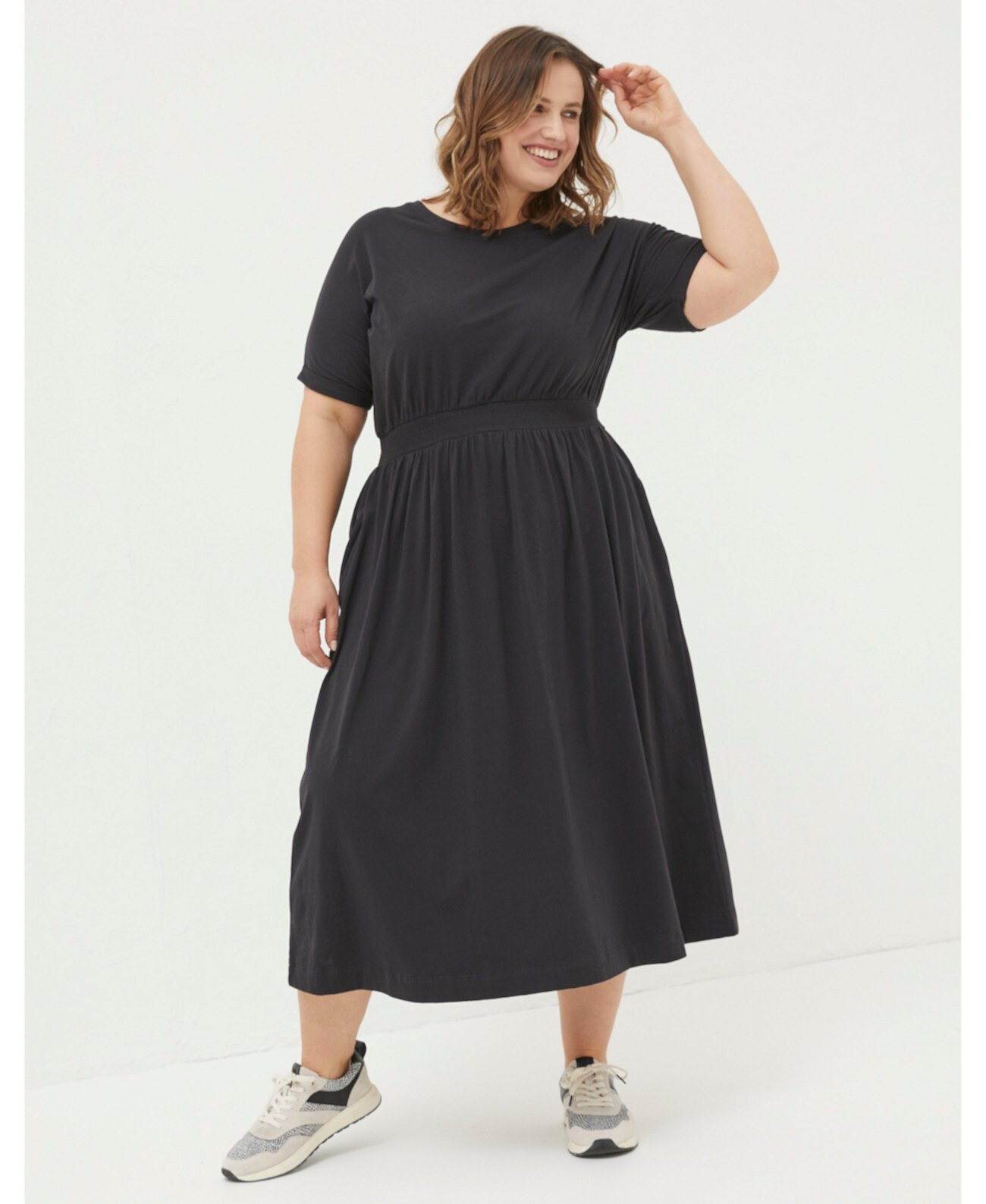 Women's Plus Size Navi Midi Jersey Dress FatFace