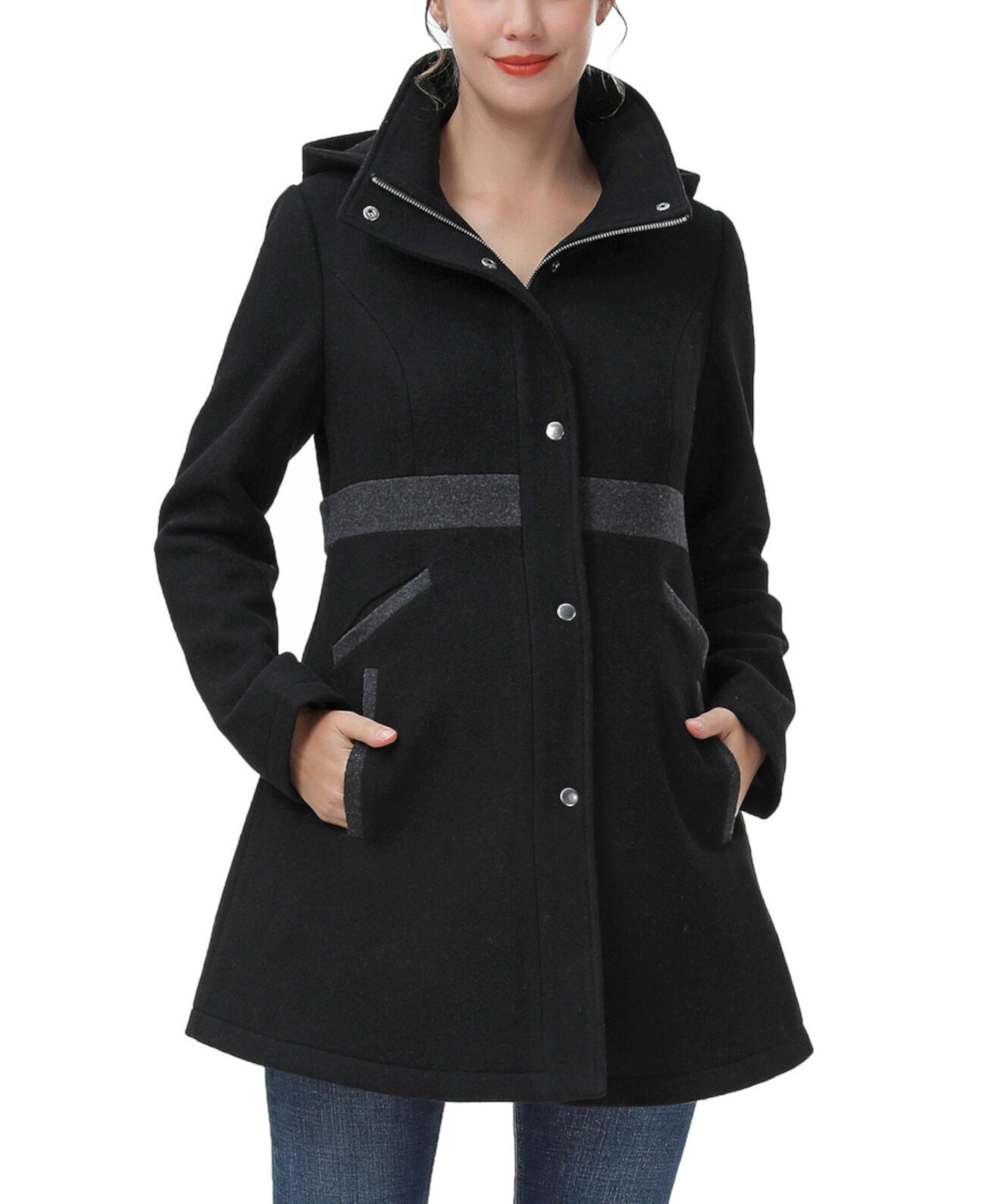 Maternity Adeline Wool Coat Kimi and Kai