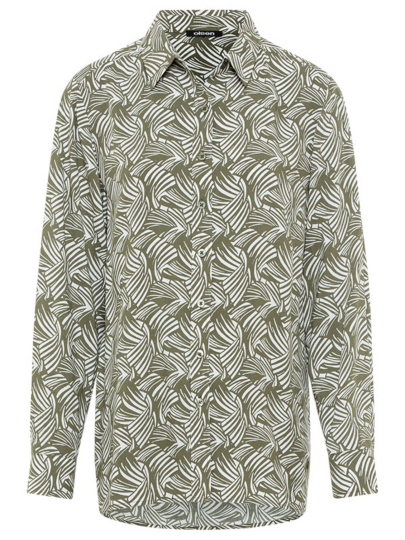 Women's Long Sleeve Allover Print Shirt Olsen