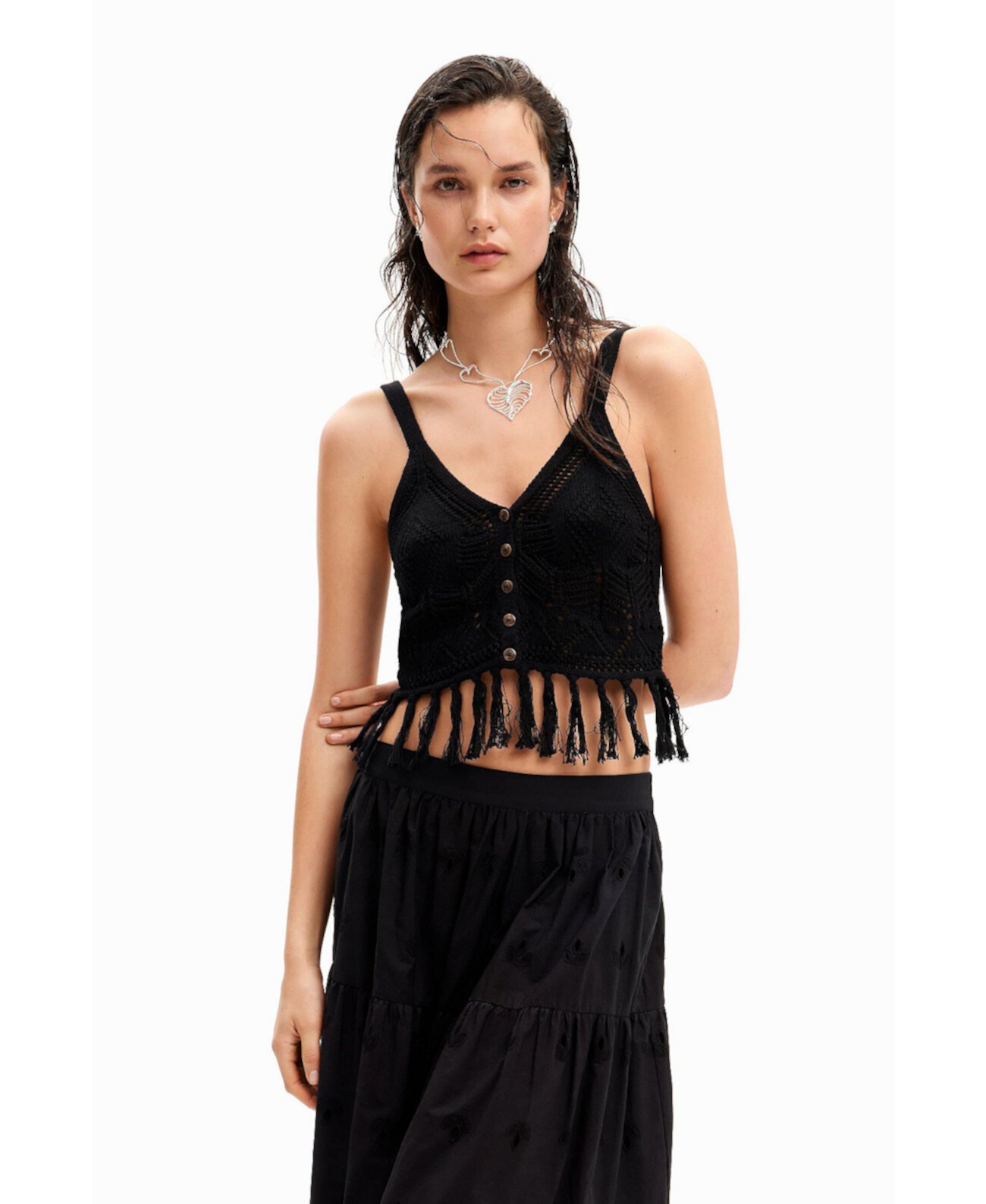 Women's Crochet crop top Desigual