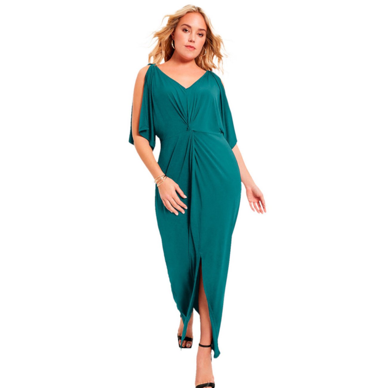 Women's Plus Size Twist-Front Dress June + Vie