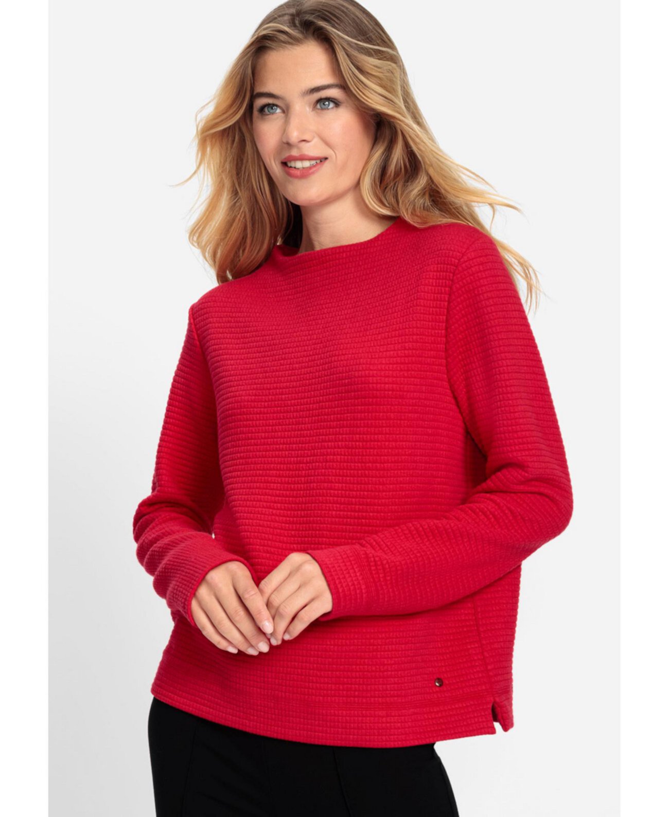 Women's Ribbed Knit Jersey Top Olsen