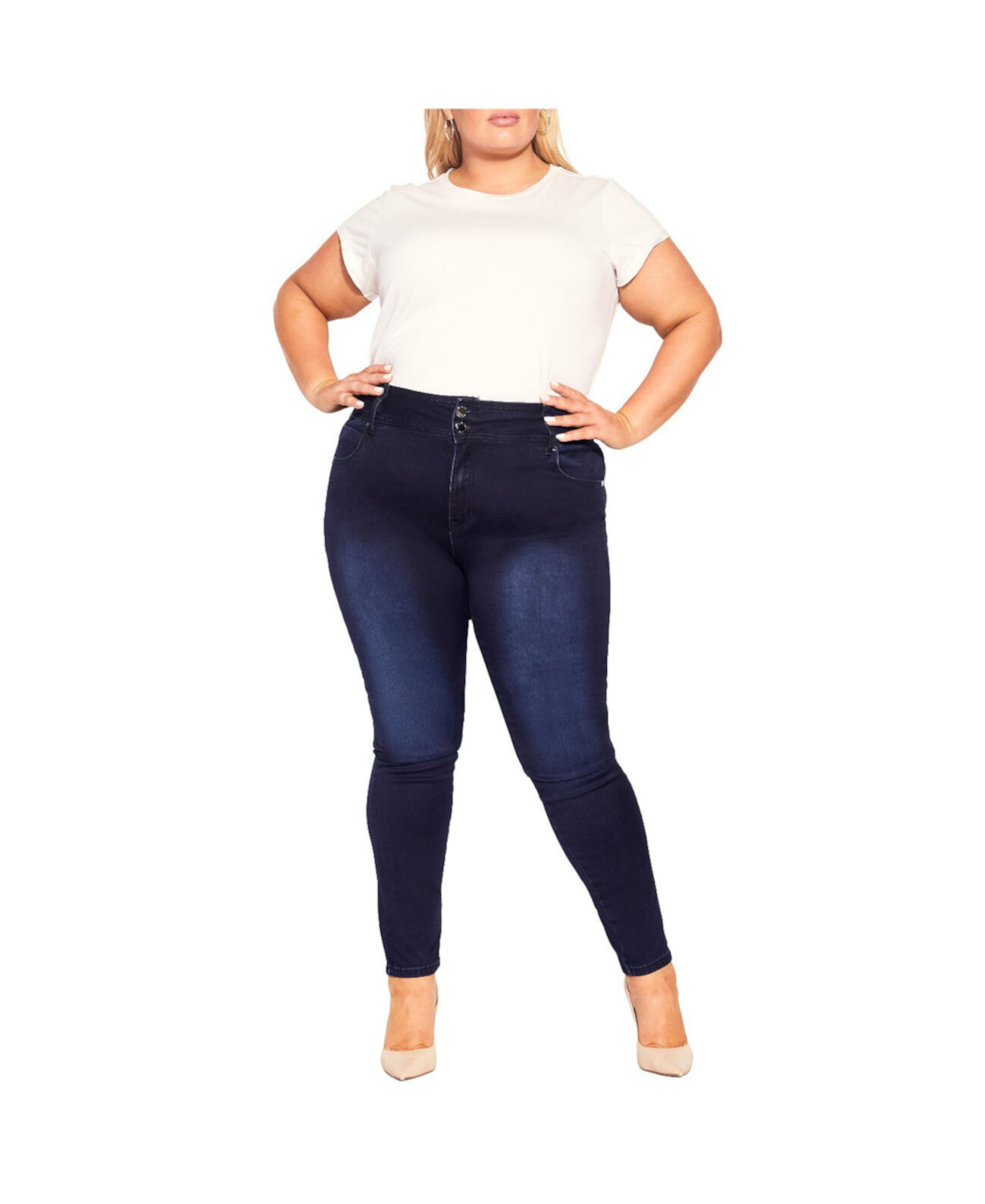 Plus Size Harley Short Skinny Jean City Chic