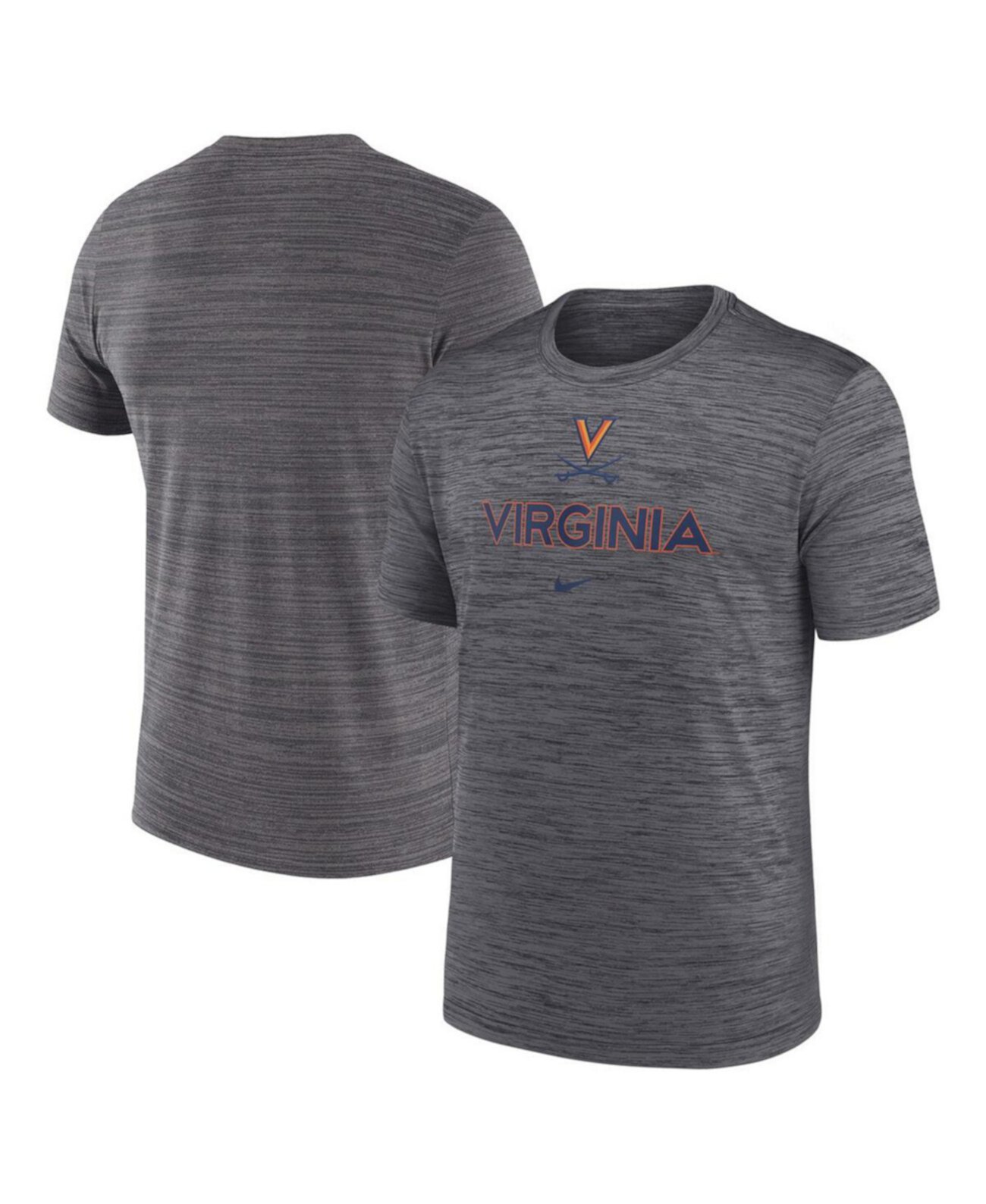 Men's Gray Virginia Cavaliers 2024 Sideline Velocity Legend Performance T-Shirt Nike