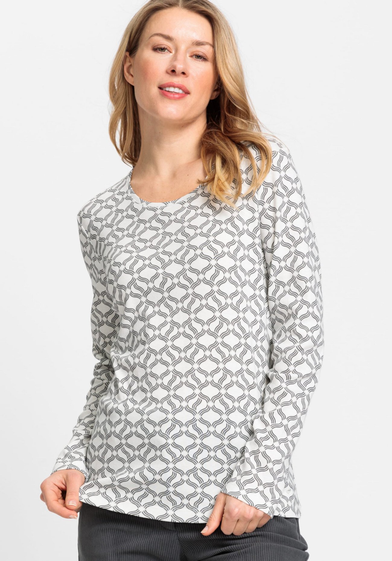 Women's Long Sleeve Allover Print T-Shirt Olsen