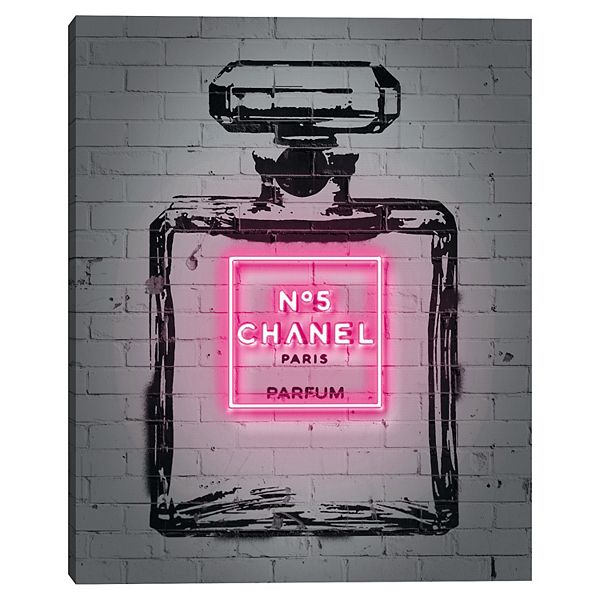 Neon Perfume Canvas Wall Art Unbranded