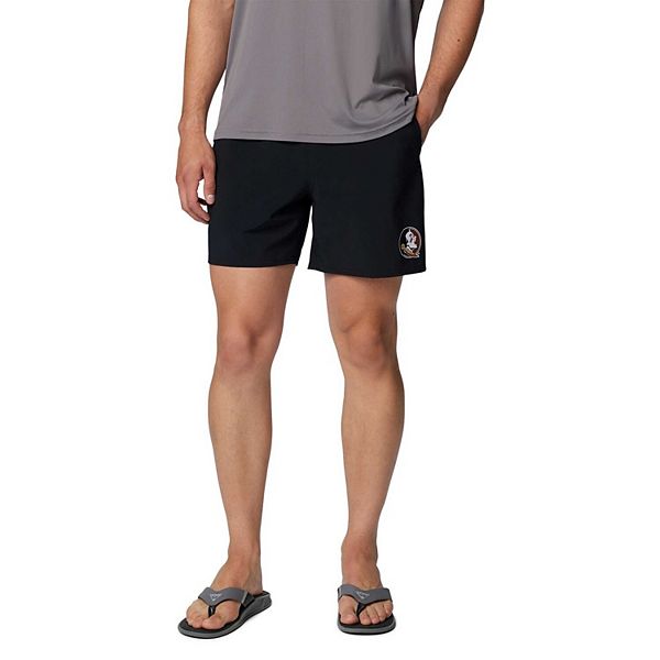 Men's Columbia Black Florida State Seminoles PFG Terminal Roamer™ Omni-Shade™ Stretch Shorts Columbia