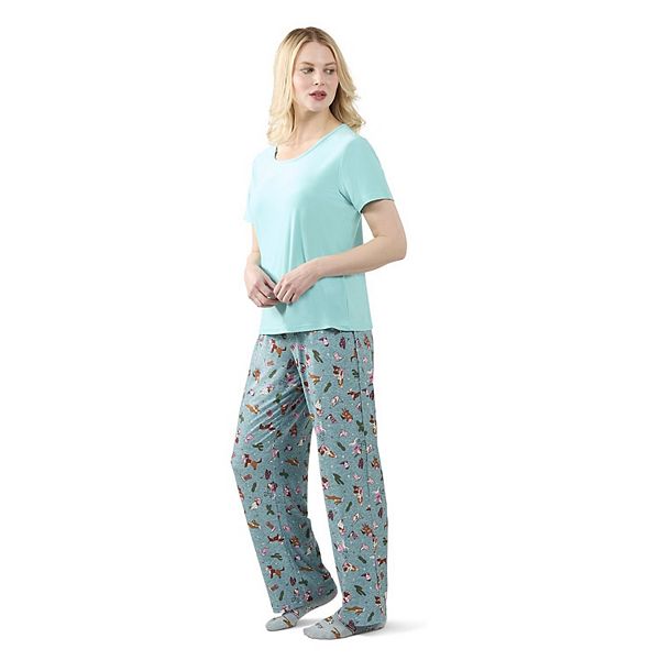 Women's Rodeo Dogs Two Piece Pj Set In A Bag Memoi