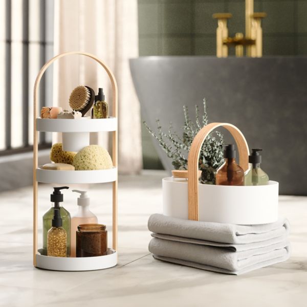 Umbra Bellwood Tiered Cosmetic Organizer with Handle Umbra