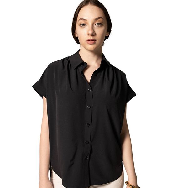 Classic Black Blouse Le Reussi