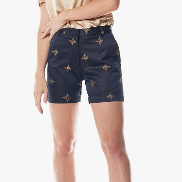 Black And Gold Shorts Le Reussi