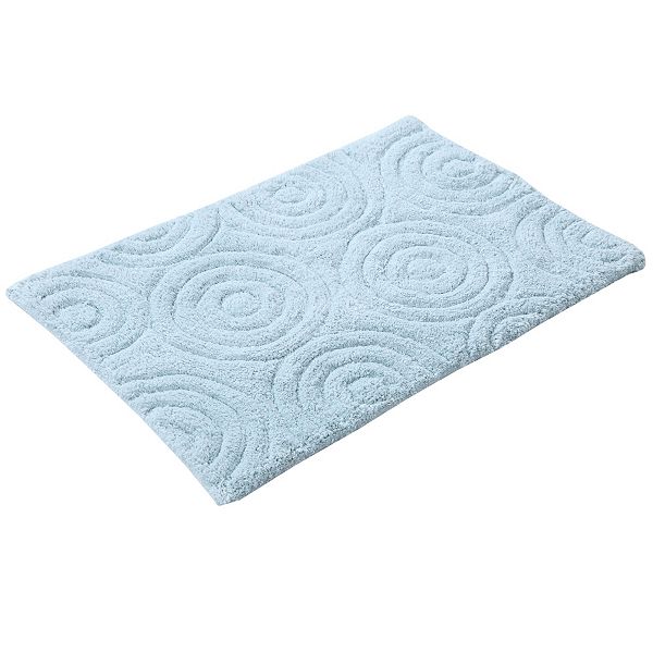 Beautiful Circle Design High Quality Year Round Cotton With Non-Skid Back Bath Rug Knightsbridge