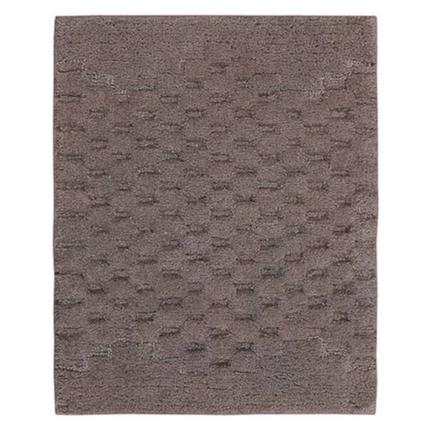 Luxurious Block Pattern High Quality Year Round Cotton With Non-Skid Back Bath Rug. Knightsbridge