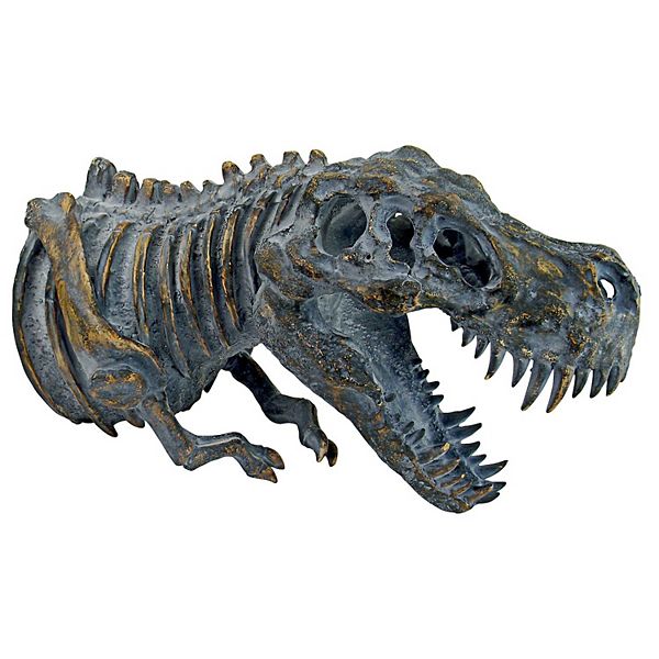 Bones Of The Dinosaur T-rex Skeleton Wall Sculpture Design Toscano