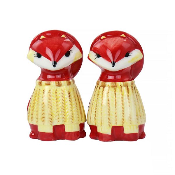 Gibson Home Woodland Fox Salt & Pepper Set Gibson Home