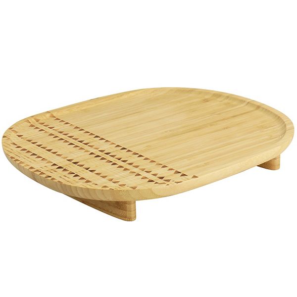 Gibson Home 13.5 Inch Sadler Wooden Serving Tray Gibson Home