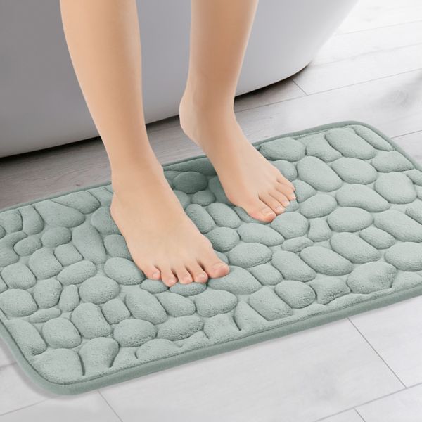 Memory Foam Ultra Soft Non-slip Water Absorbent Quick Dry Bathroom Mats, 20" X 32" Unique Bargains