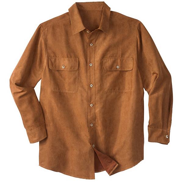 Boulder Creek by KingSize Men's Big & Tall Long Sleeve Moleskin Shirt Boulder Creek