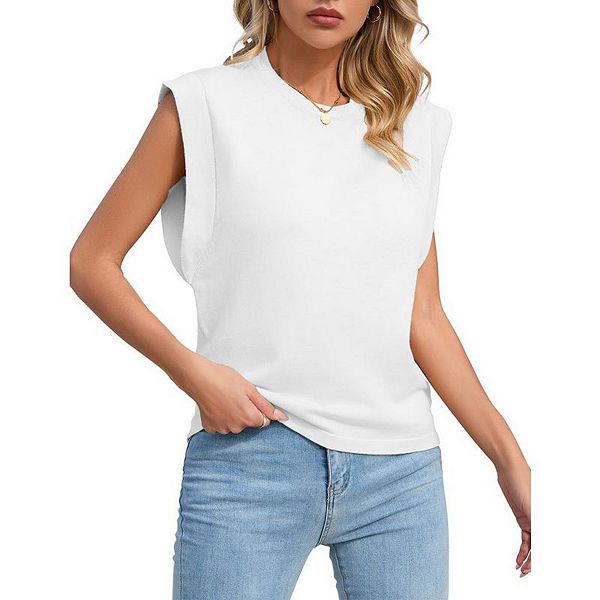 Cap Sleeve Sweater Vest For Women  Knit  Loose Fit Tank Top Missky