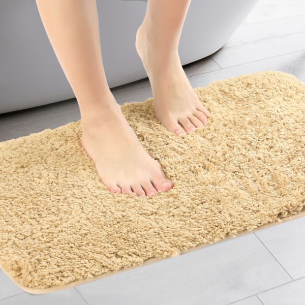 Bathroom Rug, Non Slip Extra Thick Microfiber Soft Plush Bath Mats Bathroom Mat, 20" X 32" Unique Bargains