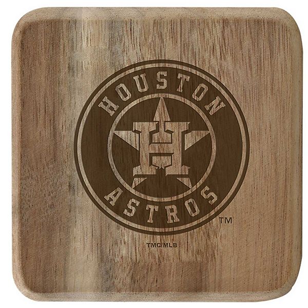 The Memory Company Houston Astros 6-Pack Acacia Wood Coaster Set The Memory Company