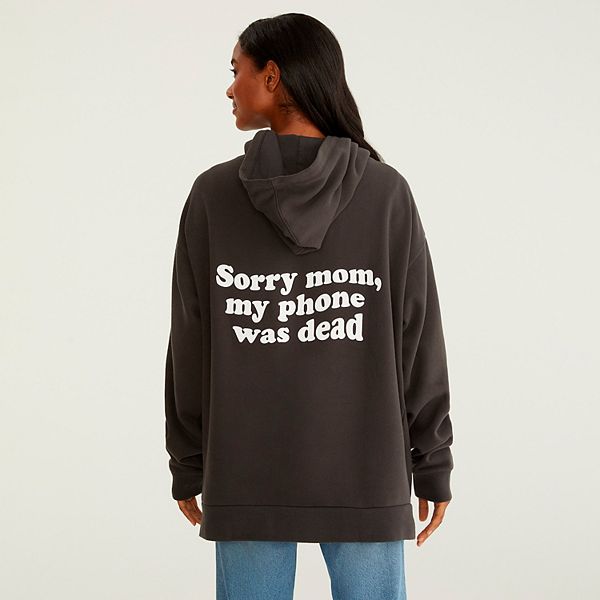 Подростковое худи Aeropostale Sorry Mom из флисовой ткани с карманом Aeropostale