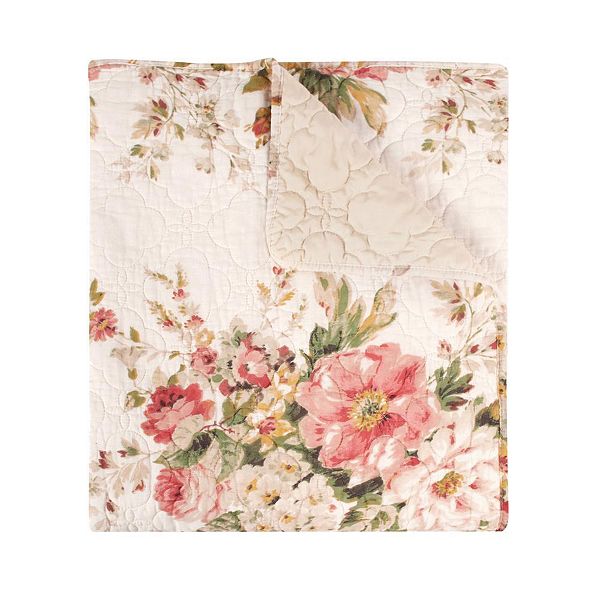 Grace Stunning Floral Design Luxurious Modern Ultimate Comfort Throw Accessory Greenland Home Fashions