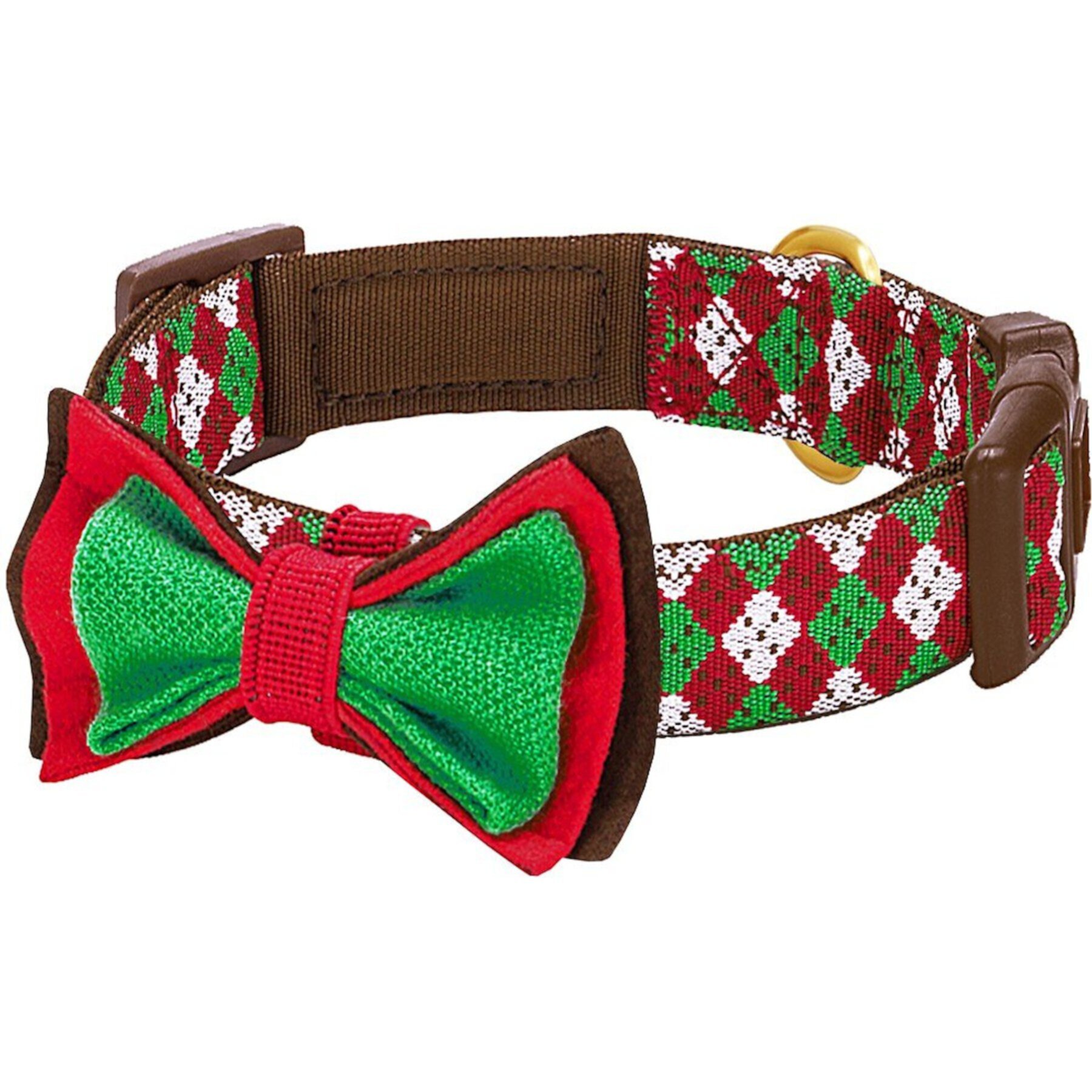 Blueberry Pet Christmas Party Fair Isle Polyester Dog Collar Blueberry Pet