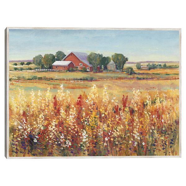 Картина в рамке Country View I, сельский пейзаж, 79 x 104 см, горизонтальная ориентация Masterpiece