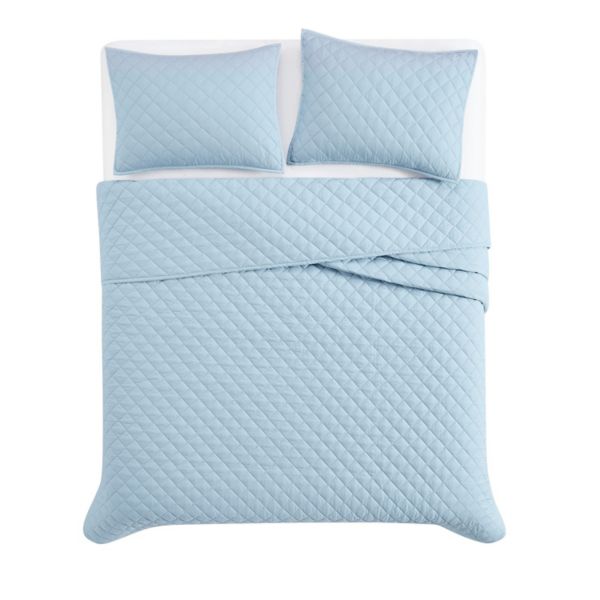 Cannon Solid Percale Quilt Set with Shams Cannon