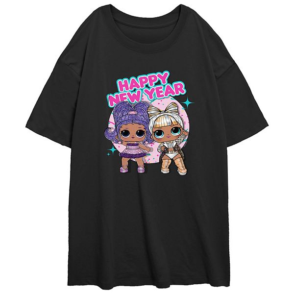 Juniors' L.O.L Surprise! Happy New Year Oversized Graphic Tee L.O.L. Surprise!