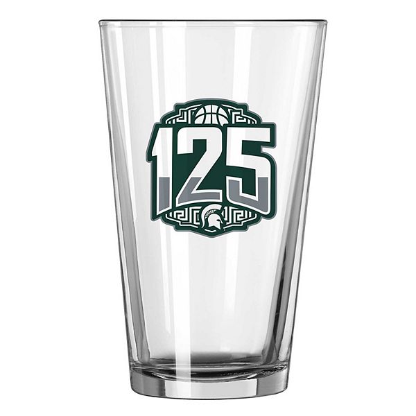 Пивной бокал из стекла с юбилейным принтом Michigan State Spartans, 475 мл Logo Brand