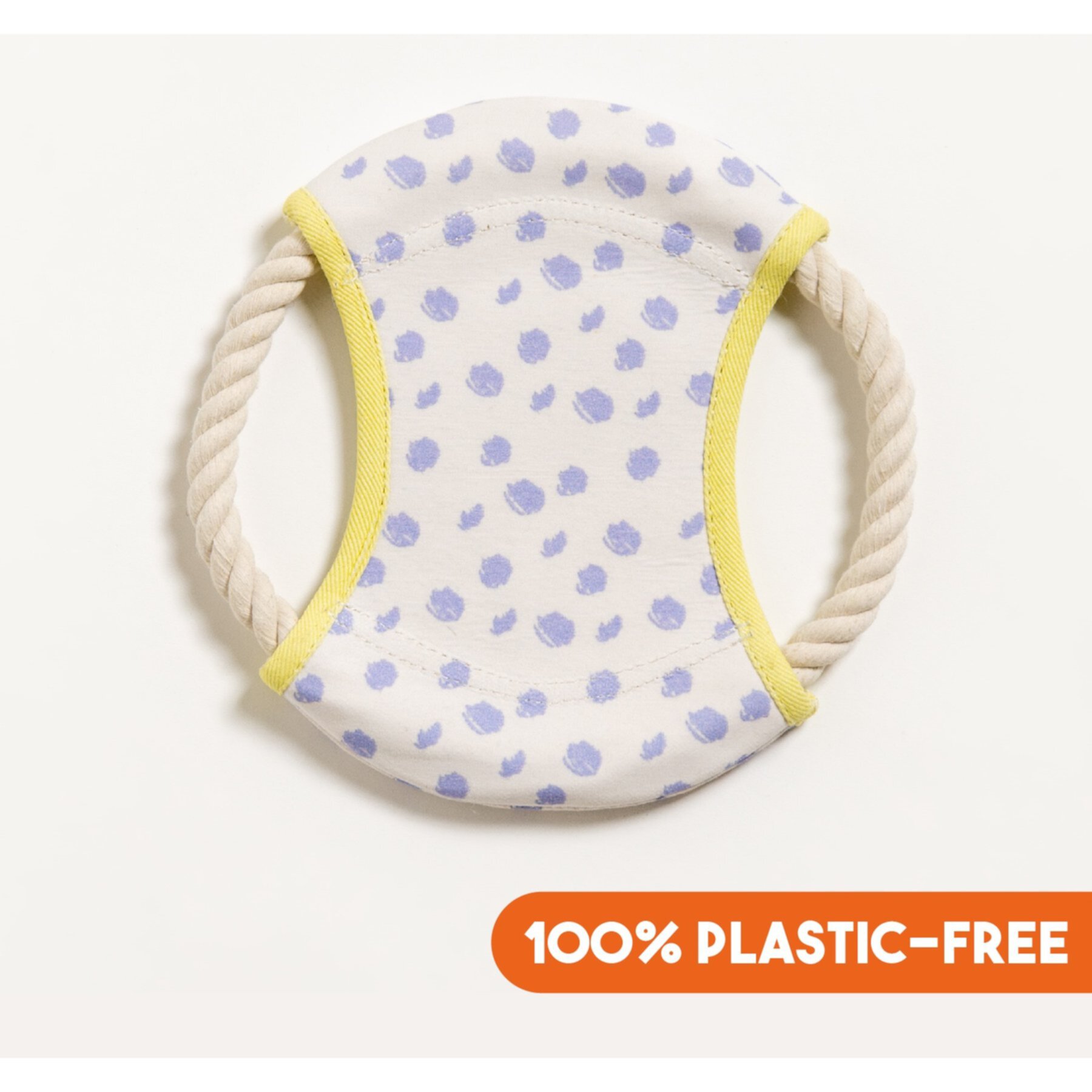 Awoo Dizzy Disc Organic Cotton Frisbee Dog Toy Awoo