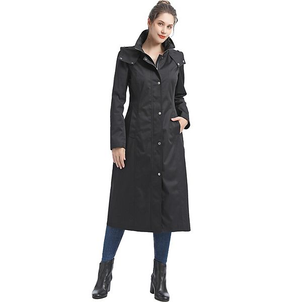 Plus Size Bgsd Kathy Waterproof Hooded Long Raincoat Bgsd