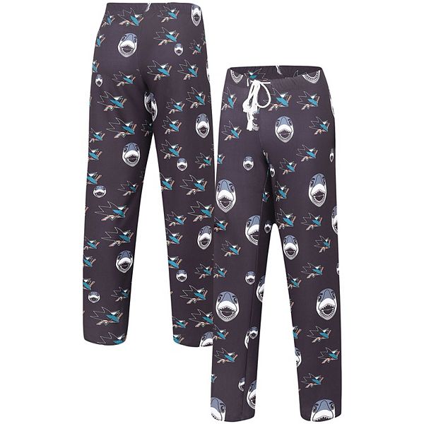 Women's Concepts Sport Black San Jose Sharks Gauge Allover Print Knit Sleep Pants Unbranded