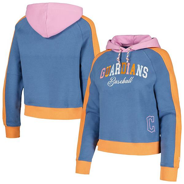 Women's New Era Light Blue Cleveland Guardians Fashion Color Pop Pullover Hoodie New Era