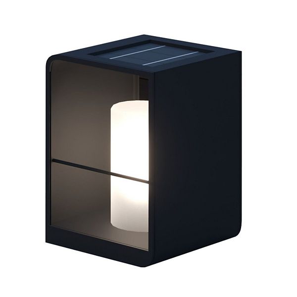 Ozarke Solar Lumina Pillar Lamp, Weather-resistant Outdoor Lamp - Black Ozarke