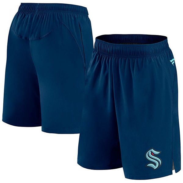 Men's Fanatics Branded  Deep Sea Blue Seattle Kraken Authentic Pro Tech Shorts Fanatics