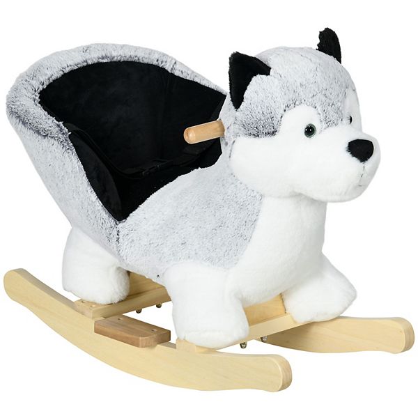 Baby Rocking Horse, Husky-shaped Rocking Animal For Kids 18-36 Months Qaba