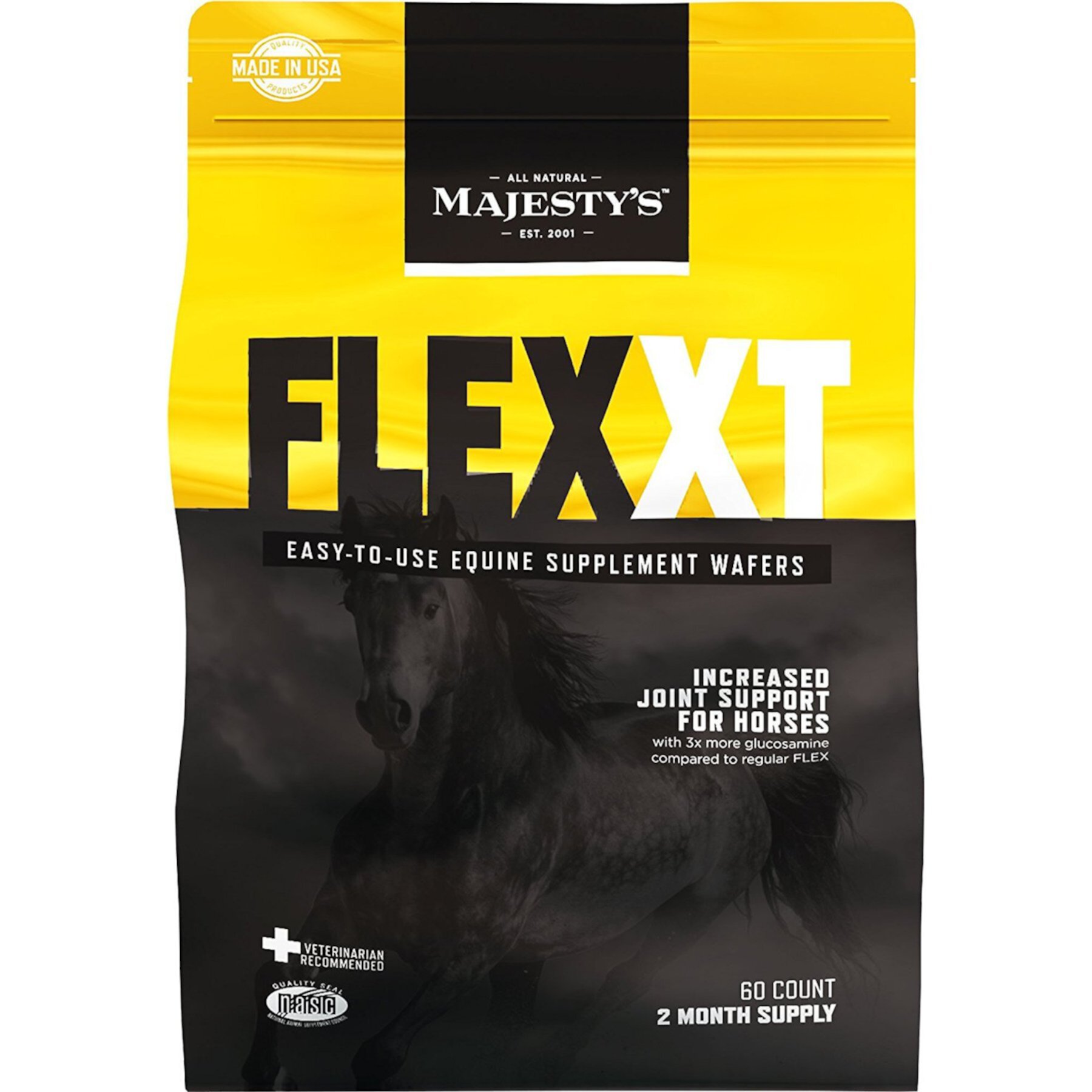 Majesty's Flex XT Increased Joint Support Wafers Horse Supplement Majesty's