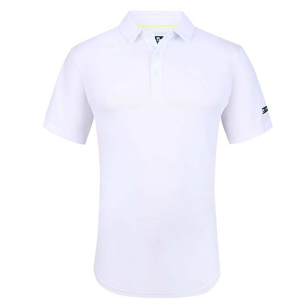 Tom Baine Men's Performance Solid Four-way Stretch Golf Polo Tom Baine