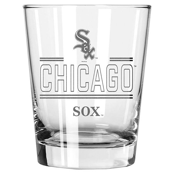 Стакан Double Old Fashioned Chicago White Sox, 440 мл, с гравировкой, безопасный для посудомоечной машины The Memory Company