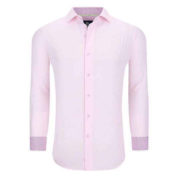 Tom Baine Slim Fit Performance Long Sleeve Solid Button Down Tom Baine