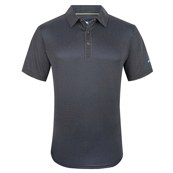 Tom Baine Men's Performance Geometric Print Four-way Stretch Golf Polo Tom Baine