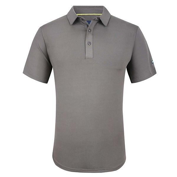 Tom Baine Men's Performance Solid Four-way Stretch Golf Polo Tom Baine