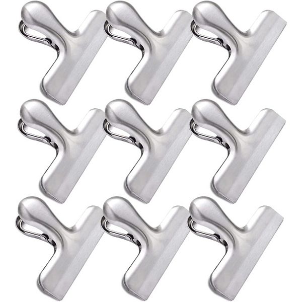 10-Piece Stainless Steel Food Bag Sealing Clips Stock Preferred