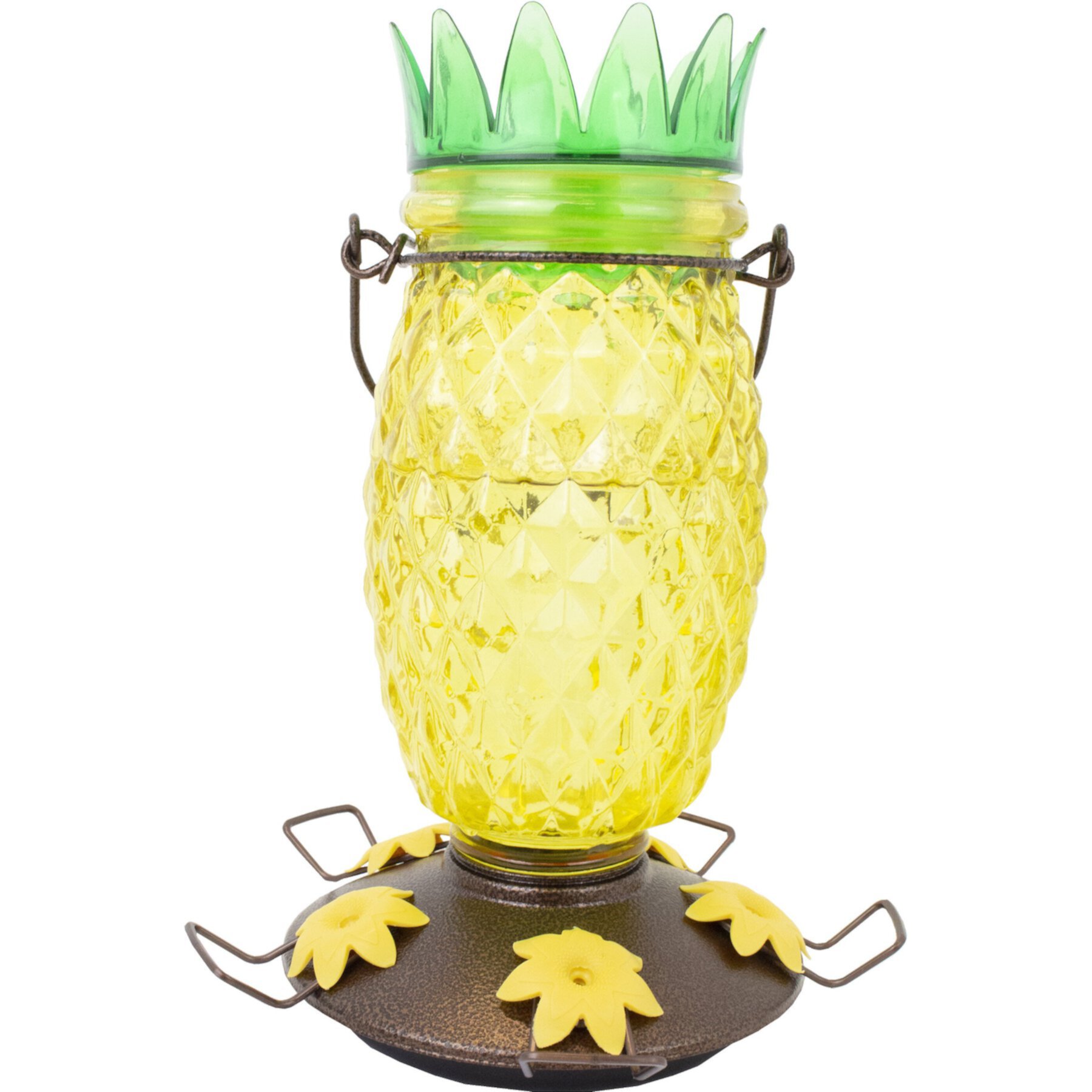 Perky-Pet Pineapple Top-Fill Glass Hummingbird Feeder Perky-Pet