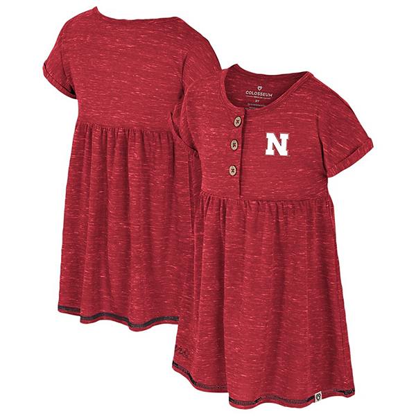 Girls Toddler Colosseum  Scarlet Nebraska Huskers Fleet Dress Colosseum