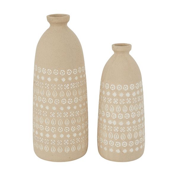 Stella & Eve Detailed Vase Floor Decor 2-piece Set Stella & Eve