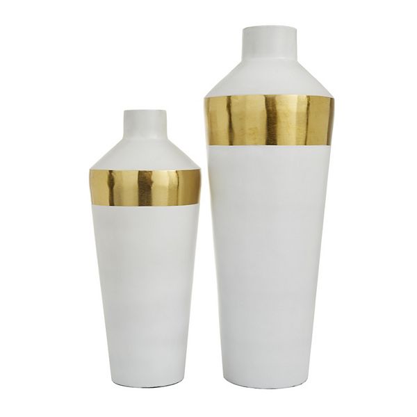 Stella & Eve Metallic Vase Floor Decor 2-piece Set Stella & Eve